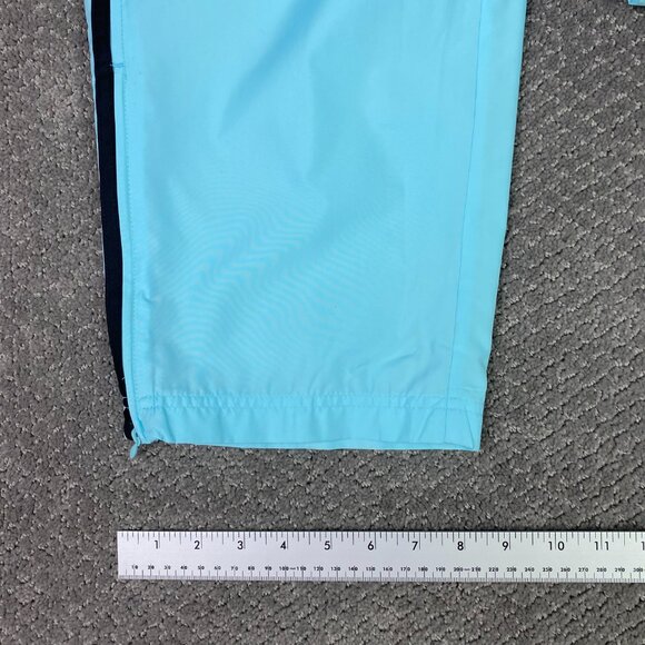 NWOT Vintage Y2K Adidas Windbreaker Track Pants Women's Large Semi Blue Burst - Picture 14 of 16